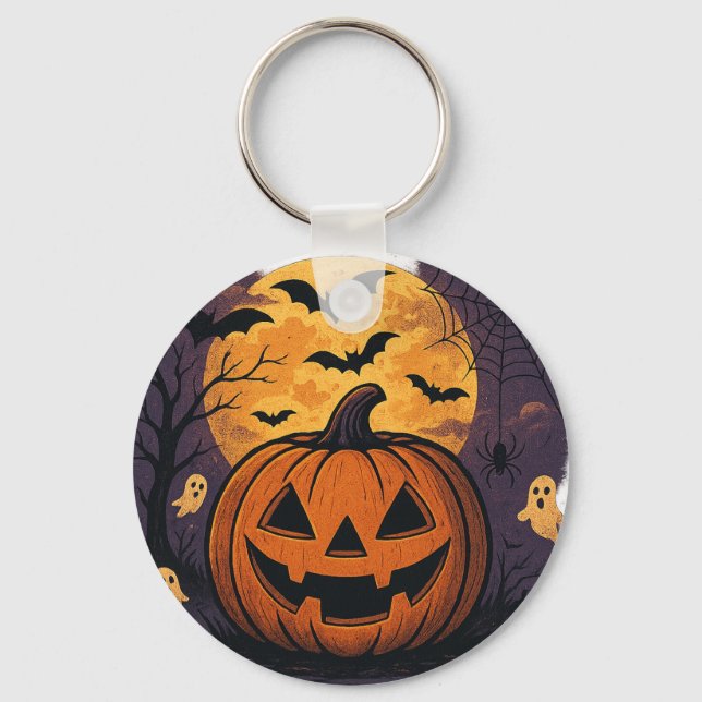 Chaveiro chave de Halloween (Frente)