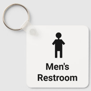 Chaveiro Chave de Retorno do Banheiro Masculino para Suíte