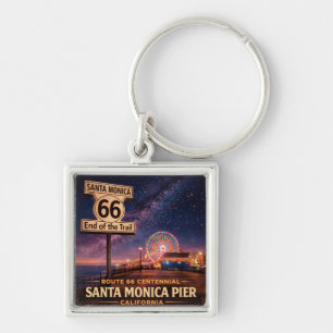 Chaveiro Chave de viagem da Route 66 Pier Keepsake