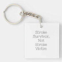Chave "Stroke Survivent, Not Stroke Victim"
