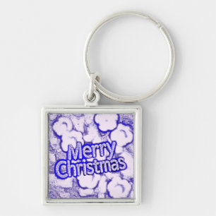 Chaveiro Chaveiro, Feliz Natal, cor púrpura clássica