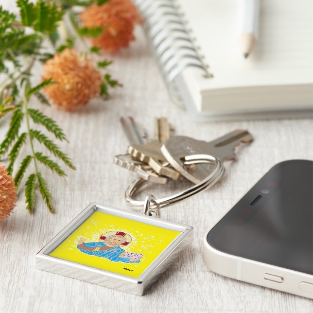 Chaveiro Chaveiro, Premium Square Chaveiro: O Senhor (Lateral)