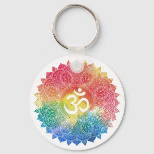 CHAVEIRO CHAVEIRO: RAINBOW MANDALA