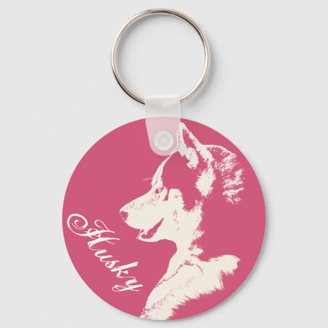 Chaveiro Chaveiro rouco Siberian Husky Dog Persona (Frente)