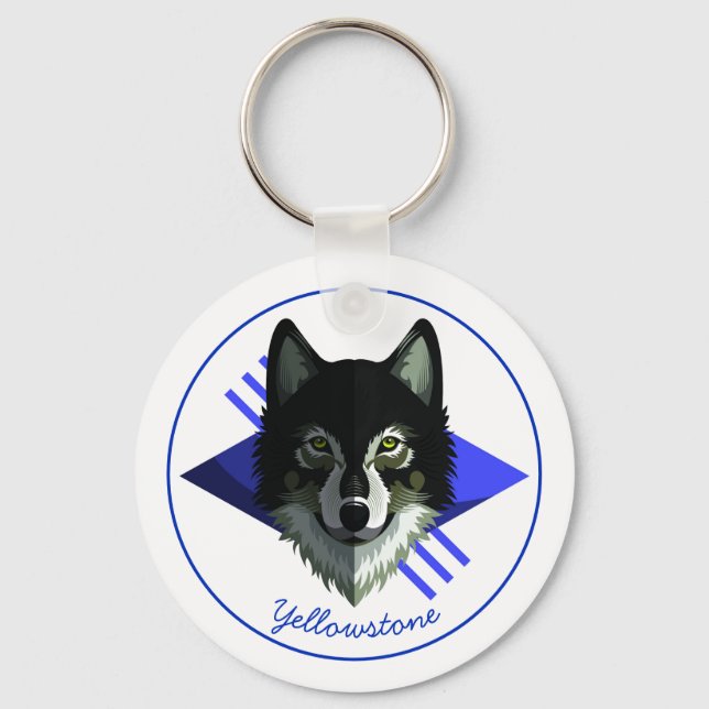 Chaveiro Chaveiro-Yellowstone Wolf (Frente)