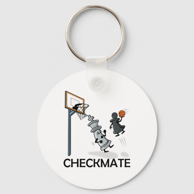 Chaveiro Checkmat Do Chess Player Chessboxe E Do Sketll Lov (Frente)