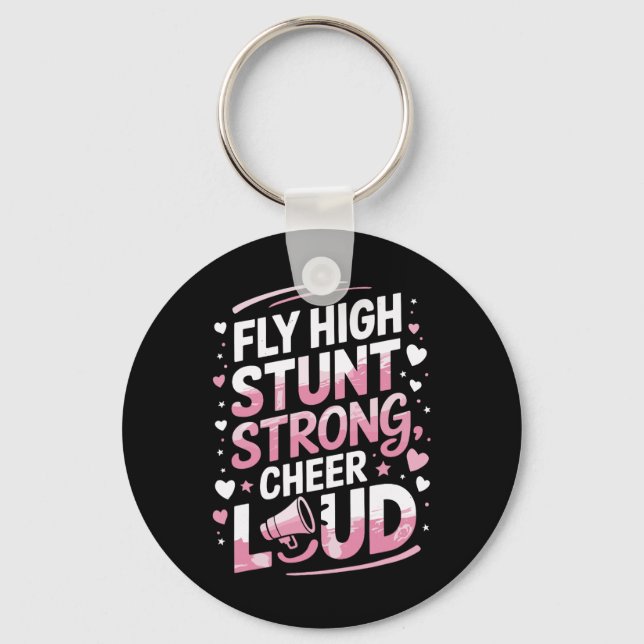Chaveiro Cheering Cheerleader Quote For Cheer Cheerleading  (Frente)
