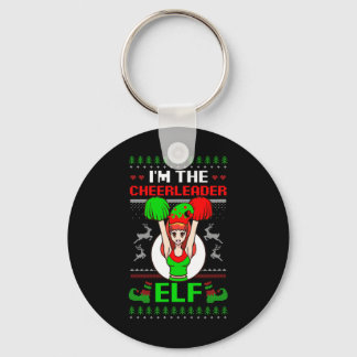 Chaveiro Cheerleader Elf Design Christmas Cheerleading 
