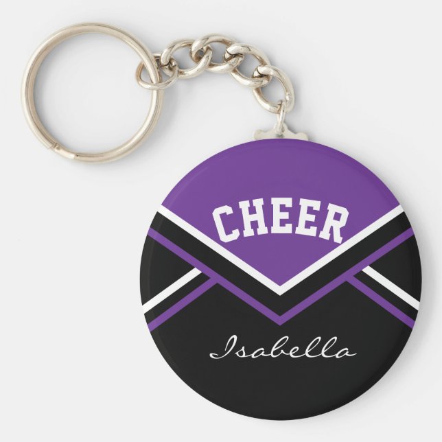 Chaveiro Cheerleader em roxo (Frente)