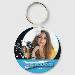 Chaveiro Cheerleader - foto de DIY - azuis bebés