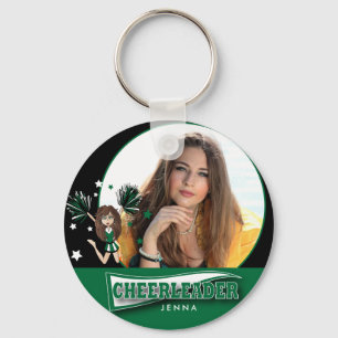 Chaveiro Cheerleader - foto de DIY - verde escuro
