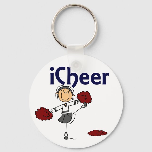 Chaveiro Cheerleader I Cheer Stick (Frente)