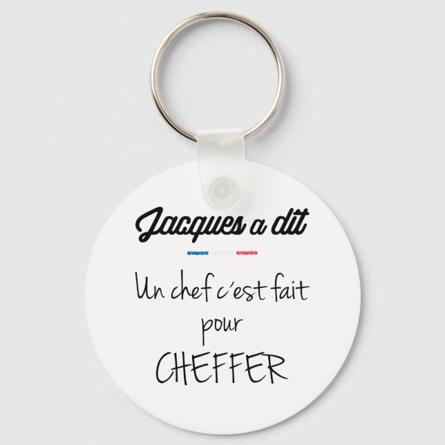 Chaveiro Chef c est fait pour cheffer (Frente)