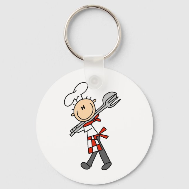 Chaveiro Chef Com Pinças De Salada (Frente)