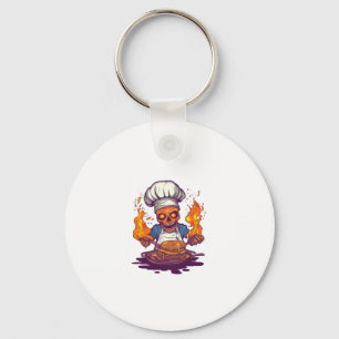 Chaveiro Chef do crânio Madness � Esqueleto Engraçado do Co