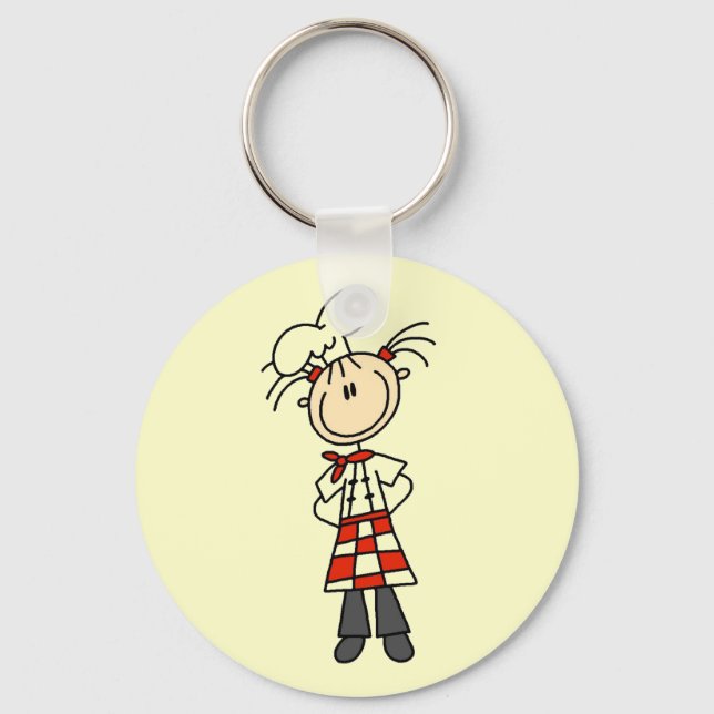 Chaveiro Chef Feminino (Frente)