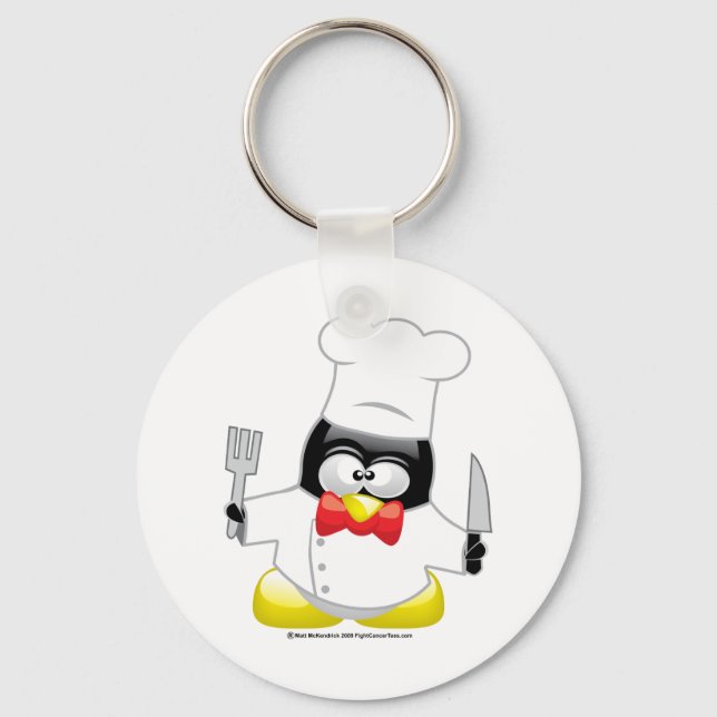 Chaveiro Chef Penguin (Frente)
