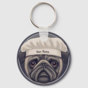 Chaveiro Chef Pug