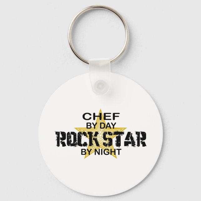 Chaveiro Chef Rock Star por Noite (Frente)
