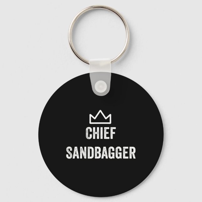 Chaveiro Chefe Sandbagger Gift Para Golf Meme Bjj Chess San (Frente)