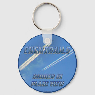 Chaveiro Chemtrails na vista plana