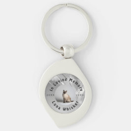 Chaveiro Cherished Cat Photo Memory Frame Art