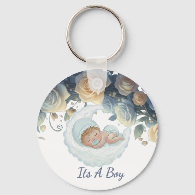 Chaveiro Cherished Memory Sleeping baby boy  (Frente)