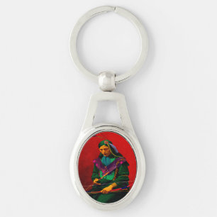 Chaveiro Cherokee Native American Pop Art
