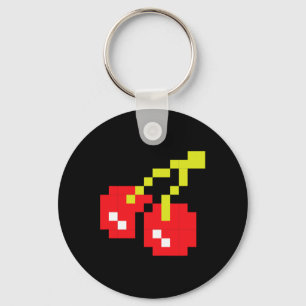 Chaveiro Cherries 80s Vídeo Game Halloween Figurume Easy Gr