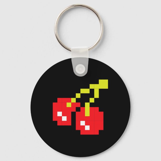 Chaveiro Cherries 80s Vídeo Game Halloween Figurume Easy Gr (Frente)