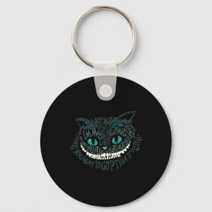 Chaveiro Cheshire Alice Cat Era Tudo Louco Aqui Wonderland