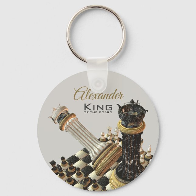 Chaveiro Chess Set King Do Conselho (Frente)