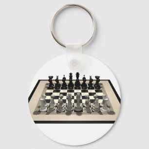 Chaveiro Chessboard and Chess Pieces: