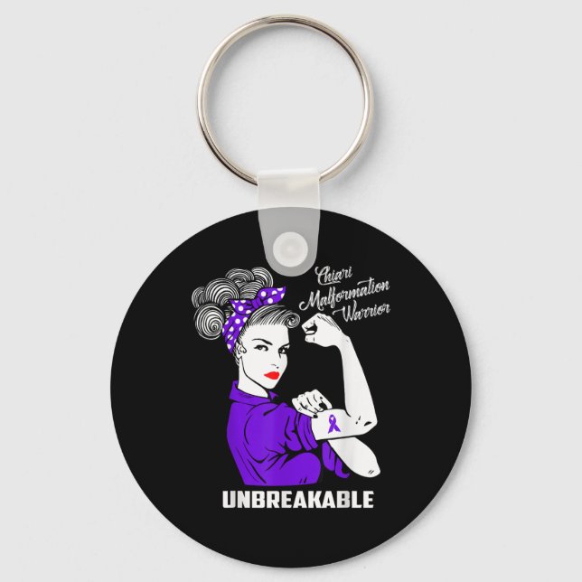 Chaveiro Chiari Malformation Warrior Camisas Inseparáveis (Frente)