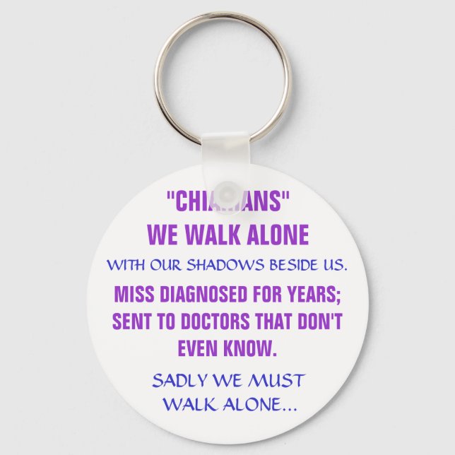 CHAVEIRO "CHIARIANOS" NÓS ANDAMOS SOZINHOS, COM NOSSAS SOMB (Frente)