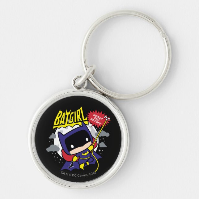 Chaveiro Chibi Batgirl Pronto Para Ação (Frente)