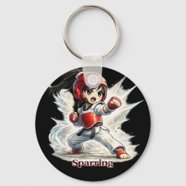 Chaveiro Chibi Dojo Treinamento de Luta Pulseira