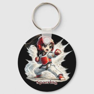 Chaveiro Chibi Dojo Treinamento de Luta Pulseira