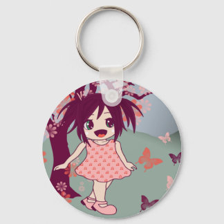 Chaveiro Chibi Manga Anime Little Kawaii Girl Keyring