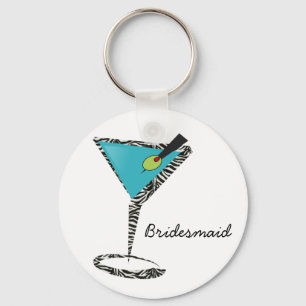 Chaveiro chic aqua martini