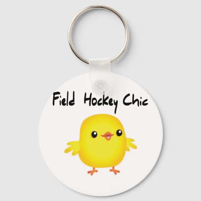 Chaveiro Chic de Hockey de Campo (Frente)