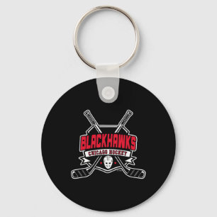 Chaveiro Chicago Blackhawks Sticks de Hóquei Preto Oficialm
