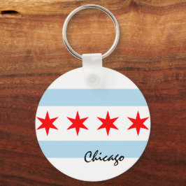 Chaveiro Chicago Flag, City & Illinois State USA / esportes