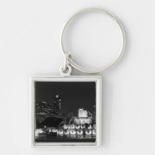 Chaveiro Chicago Grant Park Tons de Cinza