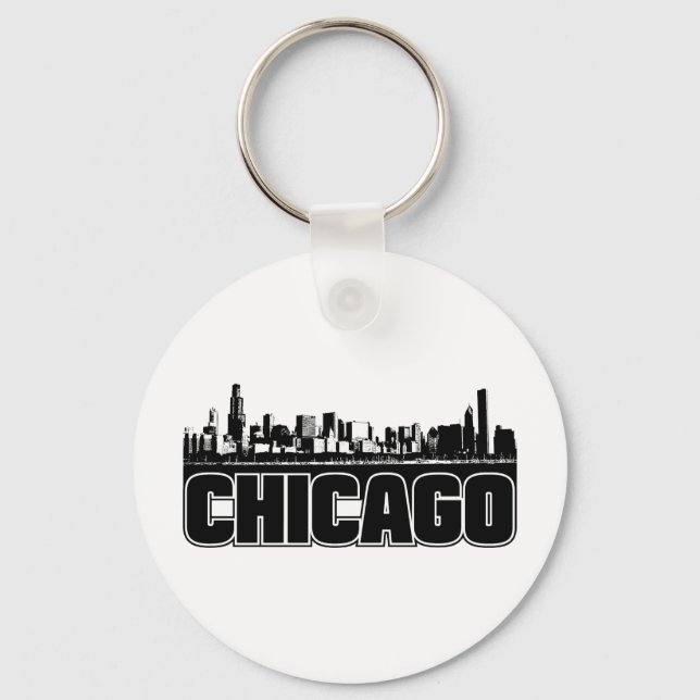Chaveiro Chicago Skyline (Frente)