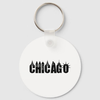 Chaveiro Chicago Skyline Skyscraper City Pride