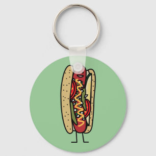 Chaveiro Chicago Style Hot Dog Hot Red Papoila Mostarda