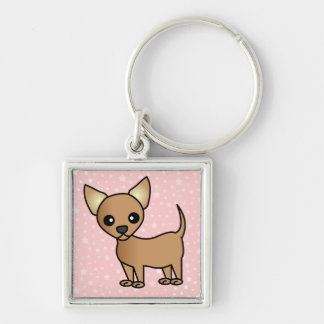 Chaveiro Chihuahua bonito dos desenhos animados
