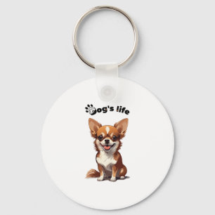 Chaveiro Chihuahua Feliz � Design Fofo para Amantes de Cães