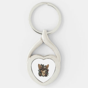 Chaveiro Chihuahua Felry Natal Árvore Árvore de Natal Cacho